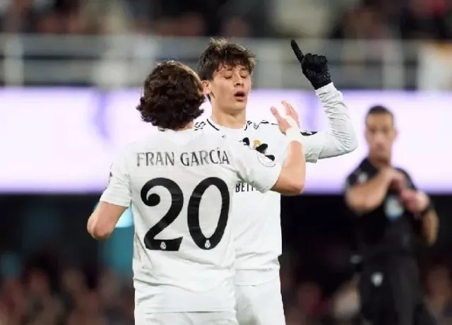 Arda Guler lập cú đúp giúp Real chiến thắng 5-0 trước Deportiva Minera