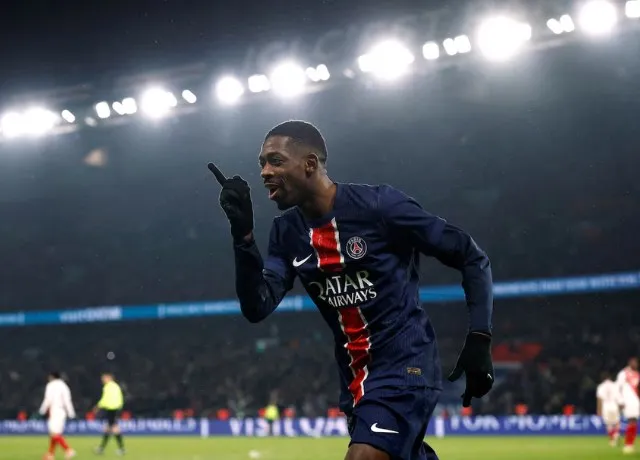 Dembele tiếp tục thăng hoa với cú đúp vào lưới Monaco rạng sáng nay