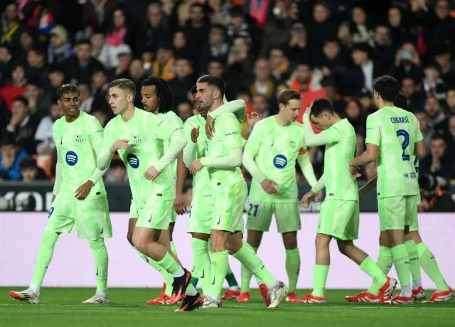 Chiến thắng áp đảo của Barca trước Valencia