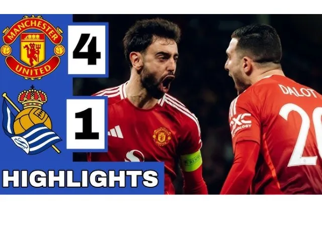 Bruno Fernandes lập hat-trick giúp MU thắng đậm Real Sociedad 4-1