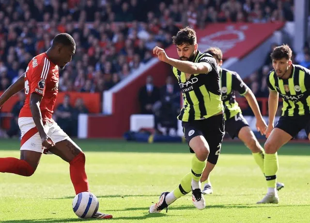 Trận đấu giữa Nottingham Forest và Manchester City tại vòng 28 Ngoại hạng Anh