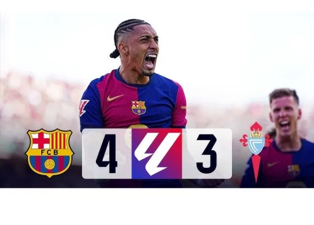 Barca lội ngược dòng điên rồ trước Celta Vigo tại vòng 32 Laliga