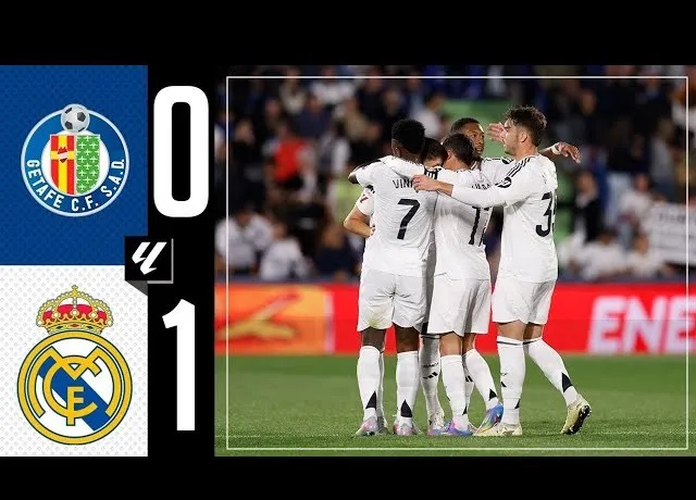 Real có chiến thắng 1-0 quan trọng trước Getafe để bám đuổi Barca