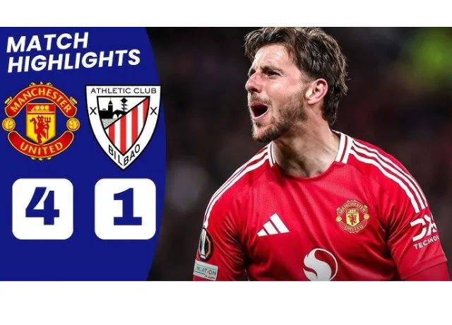 Mount tỏa sáng với cú đúp MU thắng 4-1 Bilbao vào chung kết Cúp C2