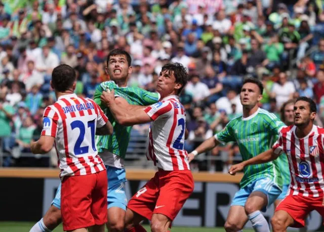Pablo Barrios lập cú đúp Atletico Madrid thắng Seattle Sounders 3-1