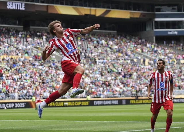 Pablo Barrios lập cú đúp Atletico Madrid thắng Seattle Sounders 3-1
