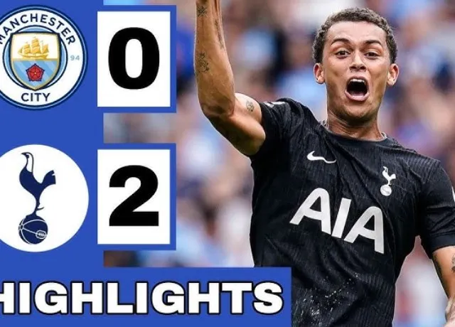 Man City bất ngờ để thua Tottenham 0-2 trên sân nhà Etihad