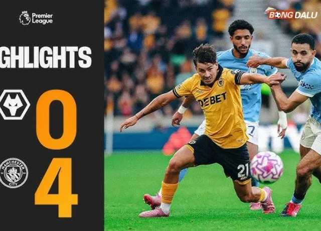 Man City khởi đầu như mơ khi thắng đậm Wolves 4-0 trên sân khách