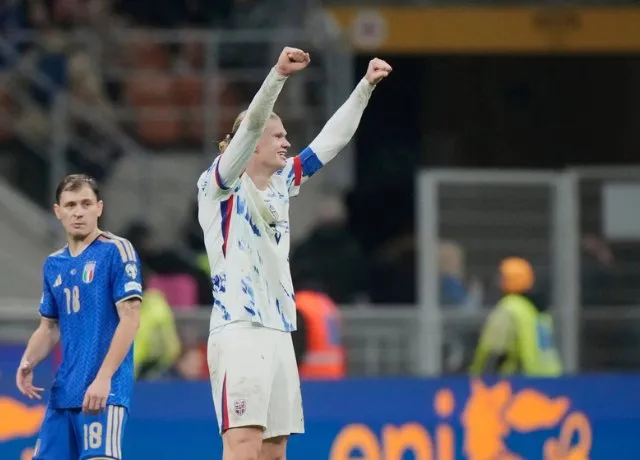 Haaland giúp Na Uy vùi dập Italia 4-1