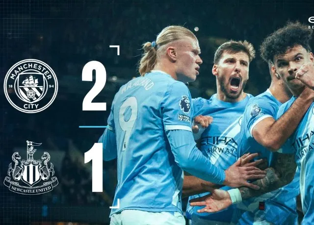 Man City thắng Newcastle 2-1: Bản lĩnh nhà vô địch 
