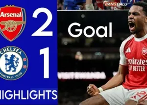 Arsenal thắng Chelsea 2-1 Derby London rực lửa tại Emirates